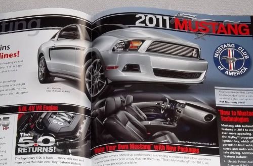 2011 ford super duty and mustang v6 / gt 5.0 302 dealer only literature brochure