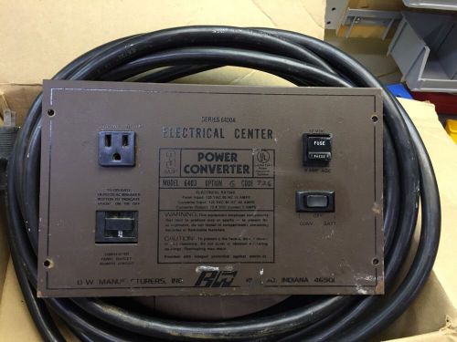 Pop up electrical center  with cable power converter model 6403 12 volt