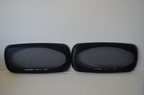 2 pioneer 3-way 120w speaker grill covers ts-4155 mesh 4&#034; x 10&#034;