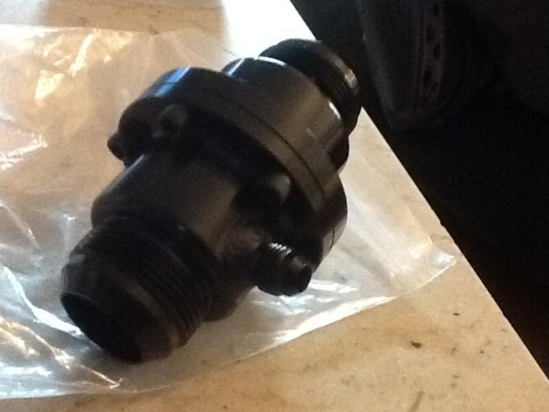 New c & r inline black anodized -20 thermostat housing w/ 190 degree thermostat