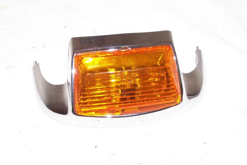 Harley davidson front fender light dresser softail classic driving amber fat boy