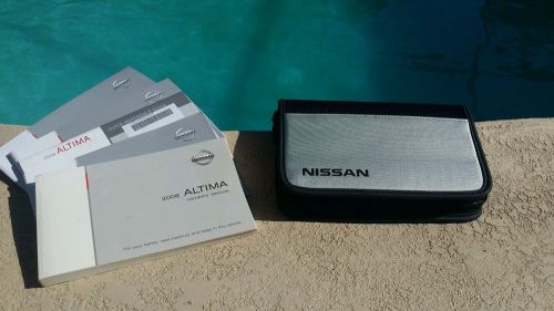 2008 nissan altima owners manual w/case 08 operators guide maintenance book kit