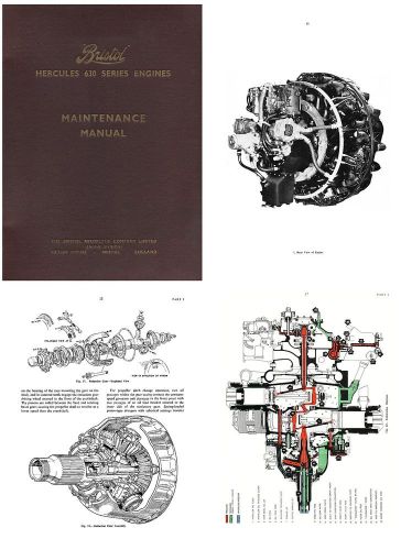 Bristol hercules aero engine maintenance manual on cd