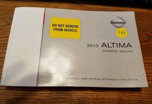 2010 nissan altima owners manual