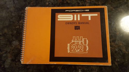 1971 porsche 911t - owners manual - usa edition - nice