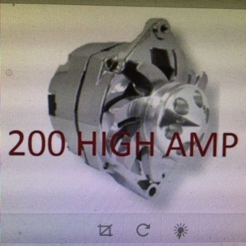 New chrome fits chevy gm gm sbc bbc chevy 1 wire alternator high output 200amp