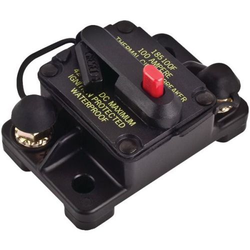 Install bay cb100mr circuit breaker (100 amp; manual reset), waterproof
