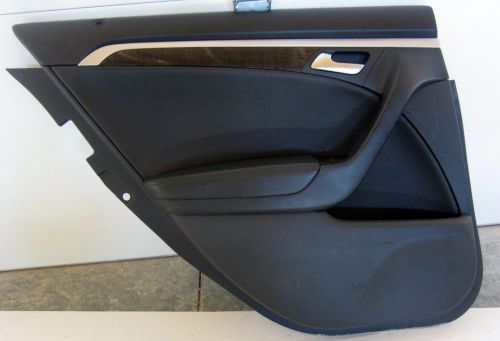 04-08 acura tl rear driver left door panel 05 06 07 skin trim cover black