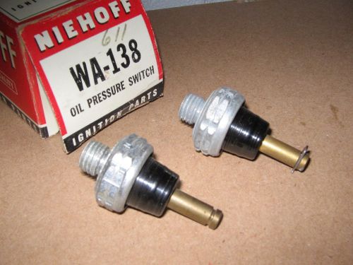 Fiat 600 &amp; 1100  (2) new oil pressure switch 1950 51 52 53 54 55 56 57 58 59 60