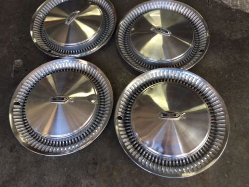 Oldsmobile 98 delta 88 hubcaps set of (4) original 15&#034; 1974 1975 1976 olds 455