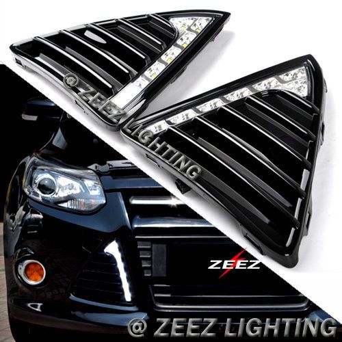 Exact fit led daytime running light drl fog lamp kit ford focus 11 12 13 14 #i