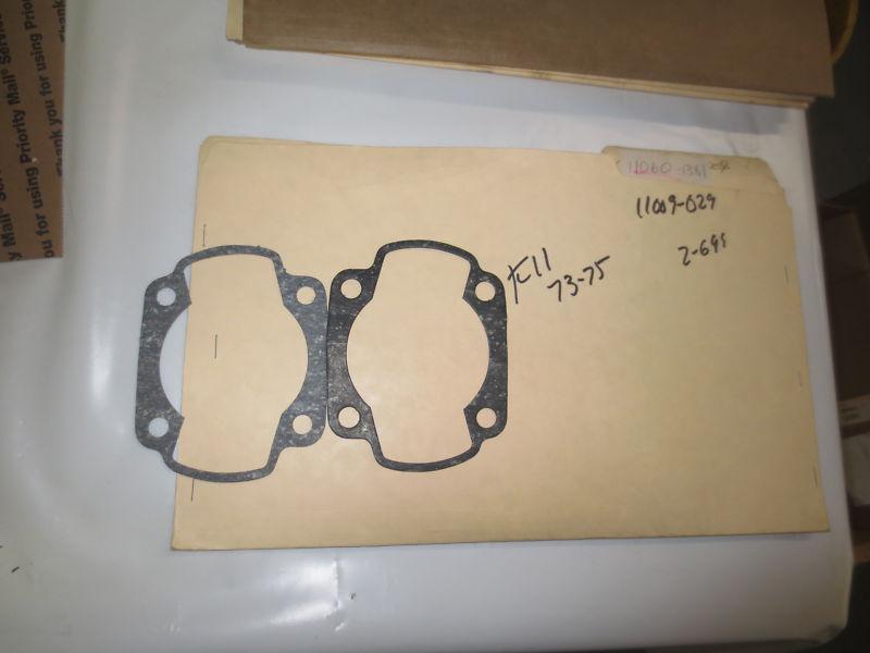 Kawasaki f11 1973-75 nos oem cylinder base gaskets p.n 11009-029