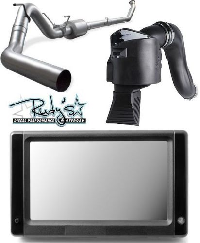 Touchscreen otf tuner dpf egr del 5&#034; exhaust for 07-09 dodge ram 6.7 cummins s&amp;b