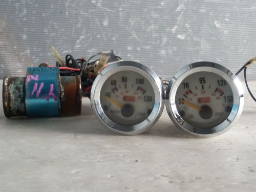 Jdm nissan skyline gtr gt  r32 oil pressure water pressure gauges factory oem