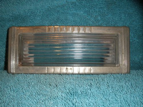 Vintage dome light lens and bezel 1920s 1930s 1940s rambler nash chrusler hotrod