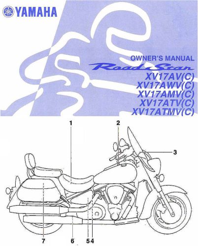 2006 yamaha road star 1700 motorcycle owners manual -roadstar 1700-star 1700