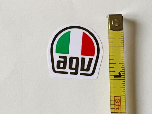 Lot of 5pcs. mini  helmet logo stickers.  italian flag.. a g v