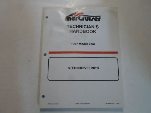 1997 mercruiser technicians handbook sterndrive units manual water damaged oem