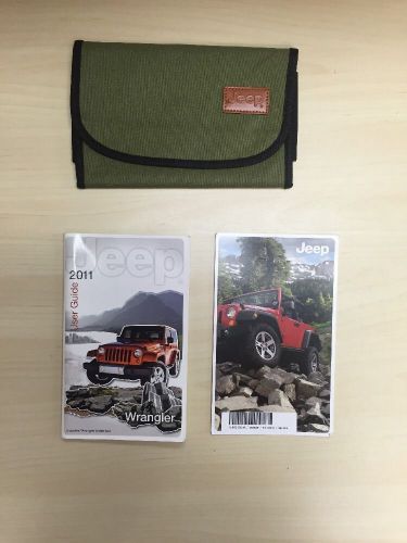 Jeep wrangler 2011 user guide  w/case oem