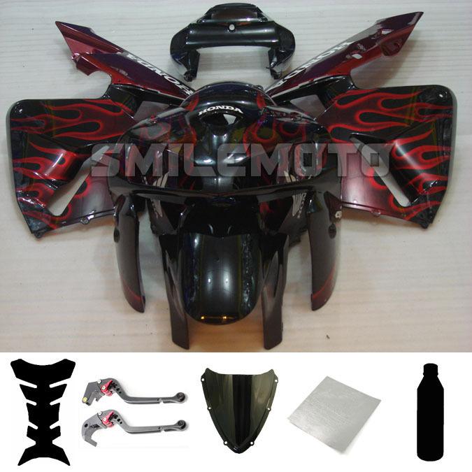 Bundle injection fairing windscreen levers for honda 2005 2006 cbr 600 rr f5 pal