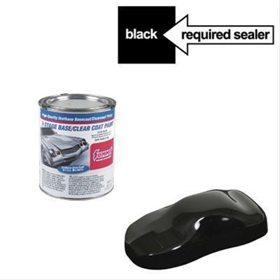 Summit racing paint 2-stage base coat urethane black pearl 1 quart each