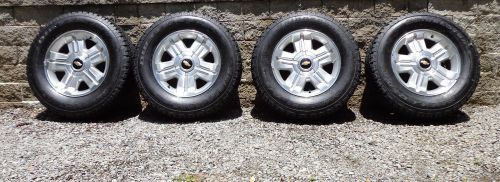 4 tires with wheels for chevy 6 lug