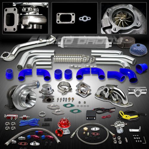 T4 turbo kit gt35 turbocharger+manifold+intercooler+downpipe 07-08 honda fit gd3