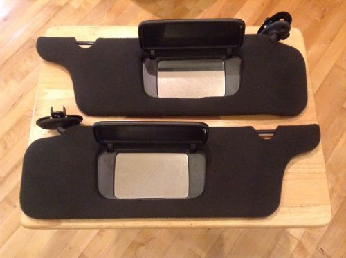 Midnight black sun visors non power mustang 94-04 oem