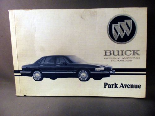 1995 buick park avenue factory owners manual with supplements and cover 95