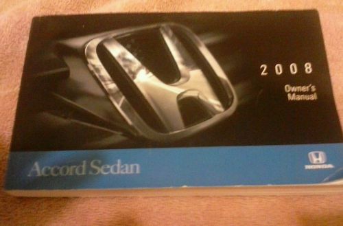 2008 honda accord owner&#039;s manual