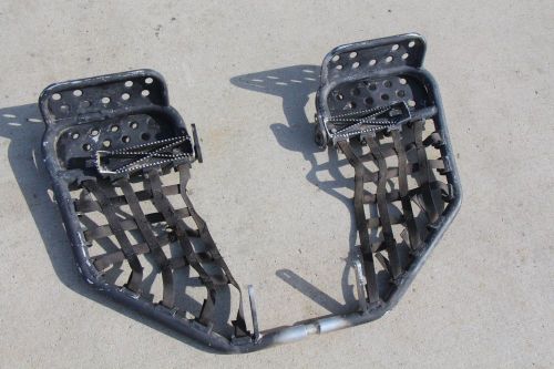 Yfz450 nerf bars aluminum nerfs 04-09 yfz 450 pro peg footpegs heel guards black