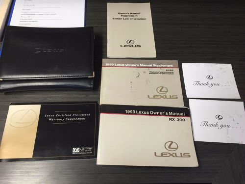 1999 lexus rx300 owners manual with case