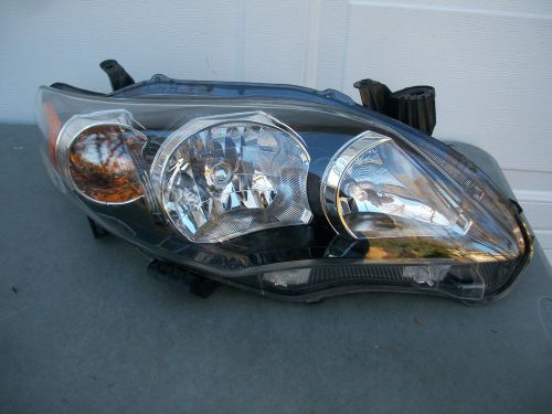 Toyota corolla sedan s &amp; xrs 11 12 13 headlight oem black bezel original rh