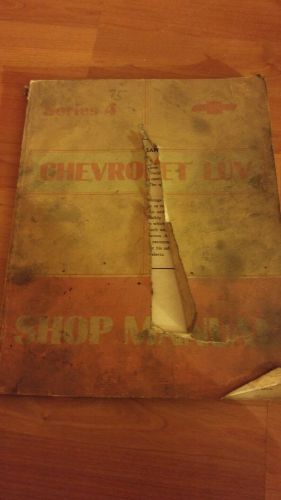 Series 4 chevrolet luv shop manual