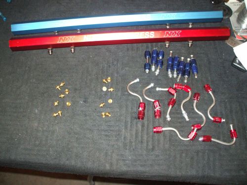 Nos nitrous kit system wet solenoids bottle tank express zex heater opener rails