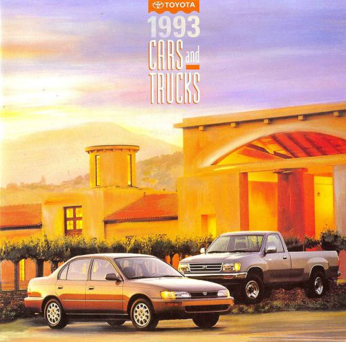 1993 toyota brochure -celica-paseo-mr2-corolla-camry-tercel-t100-pickup-previa