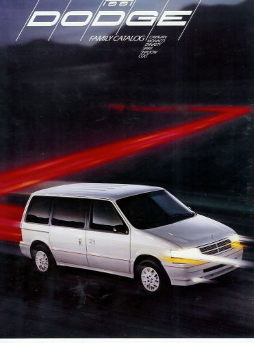 1991 dodge full line brochure  dynasty spirit shadow caravan monaco colt