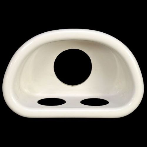 Bryant white 17 1/8 x 11 x 5 3/4 inch plastic boat cupholder compartment
