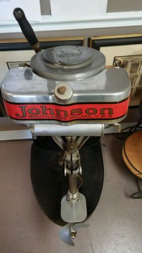 Vintage 1928 johnson outboard motor exc. cond. for age works mod. no. 18707