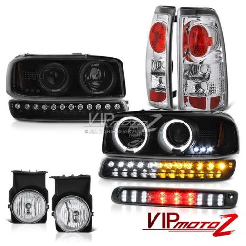 03-06 sierra 5.3l roof cargo lamp chrome fog lamps taillights signal headlights