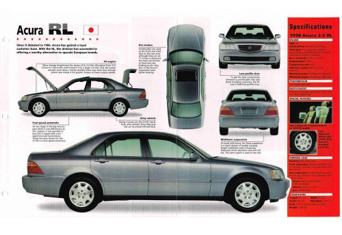 1996 / 1997 / 1998 acura rl imp brochure