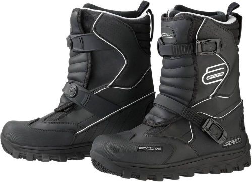 New arctiva-snow mechanized snowmobile adult insulated boots, black, us-6