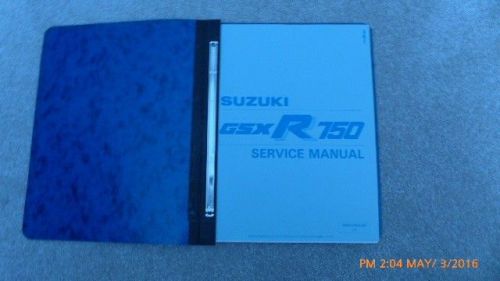 Suzuki gsxr 750 motorcycle genuine oem service manual printed 1986