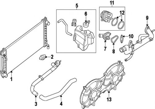 Nissan\infiniti 21010ja10a genuine oem water pump