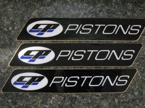 3 x cp pistons racing decals stickers toolbox car truck suv window decal sticker