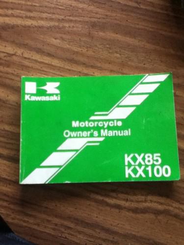 Kx 85/100 owners manual