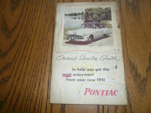 1951 pontiac owner&#039;s guide - glove box -