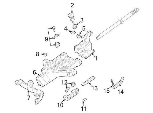 Ford oem steering column lock fodz3e691b image 12