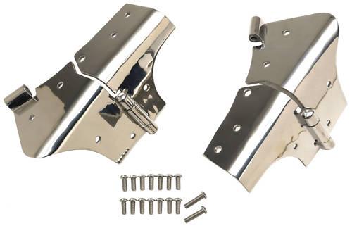 1997-2006 jeep wrangler & unlimited windshield hinges stainless steel