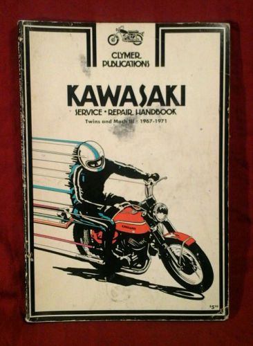 1967-1968-1969-1970-1971 kawasaki twins/mark iii clymer service repair manual